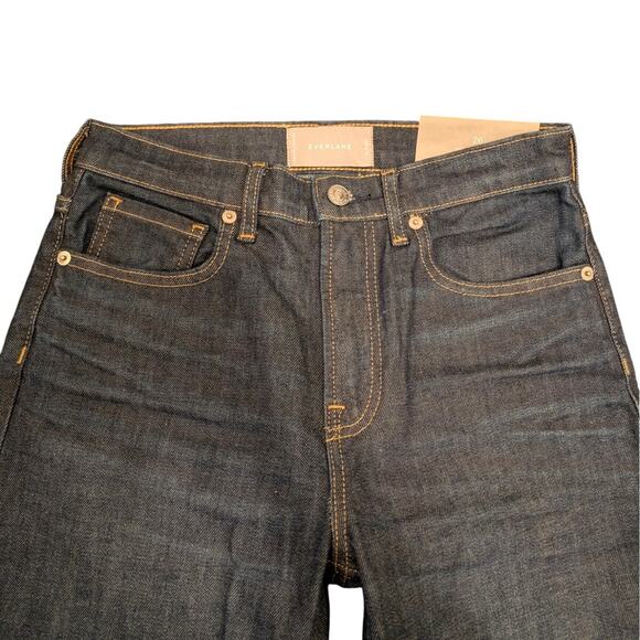 Everlane Women's Denim High Rise Kick Crop Jeans Flare Leg Blue Size 26 - Picture 3 of 13
